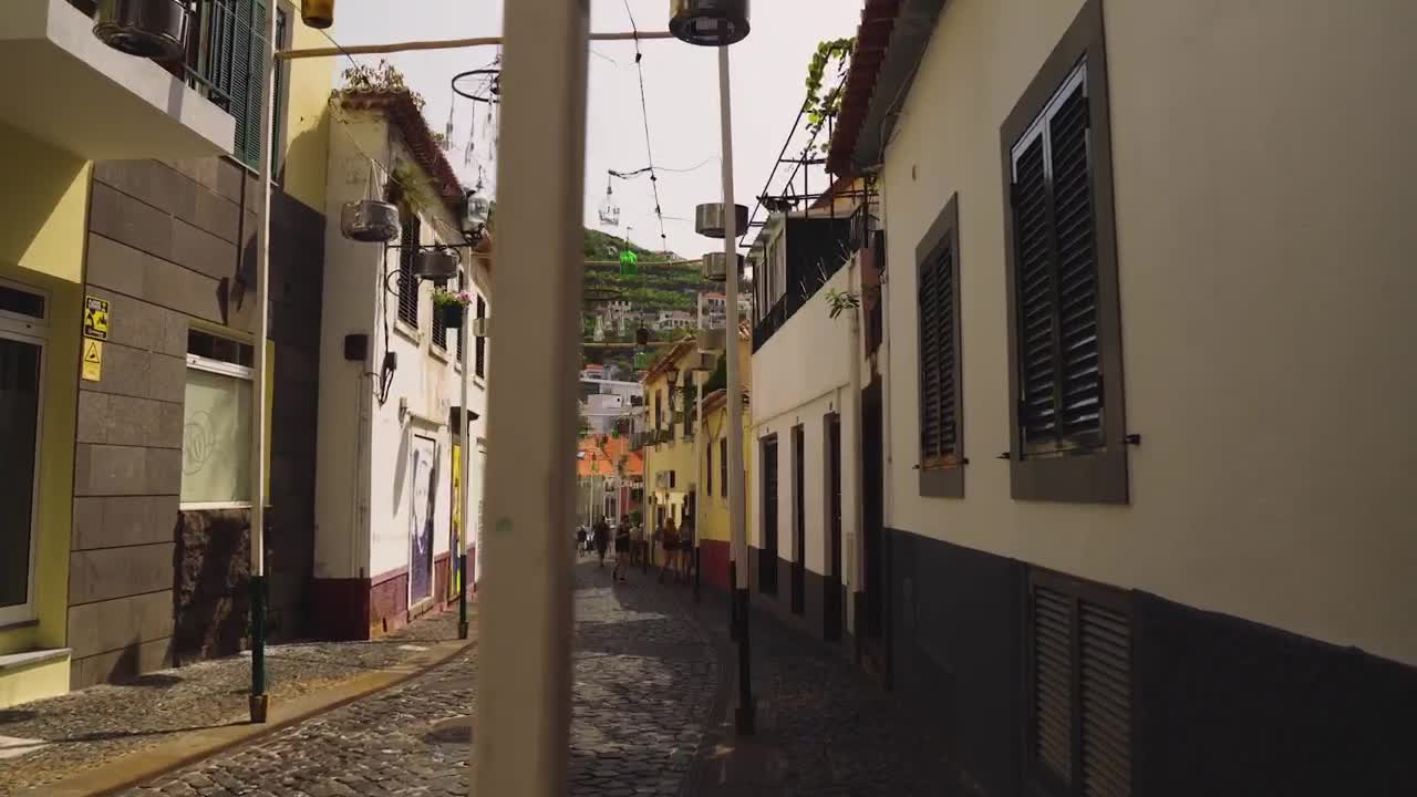 Free Video Stock tourist town near the sea Live Wallpaper - Free Download