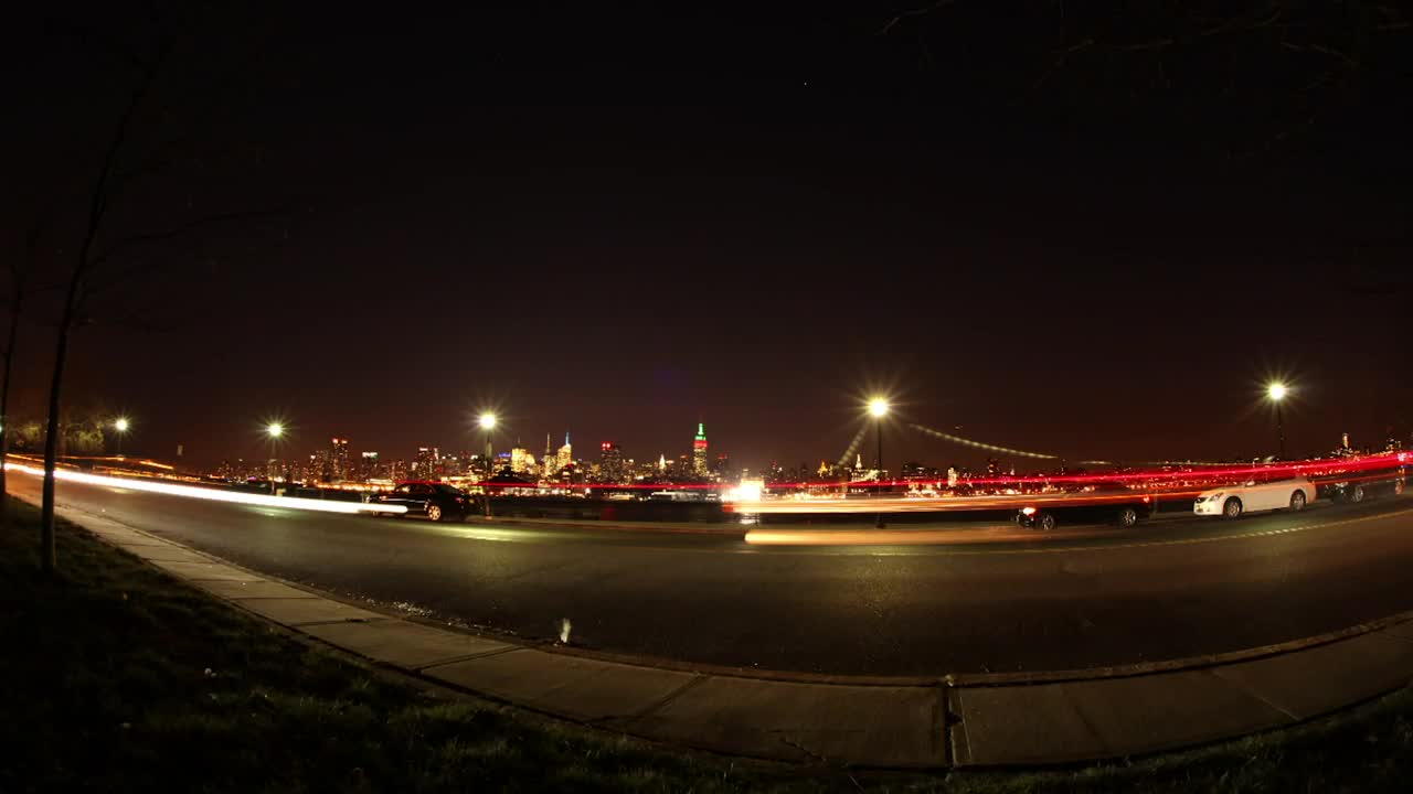 Free Video Stock timelapse of night traffic in nyc Live Wallpaper - Free Download