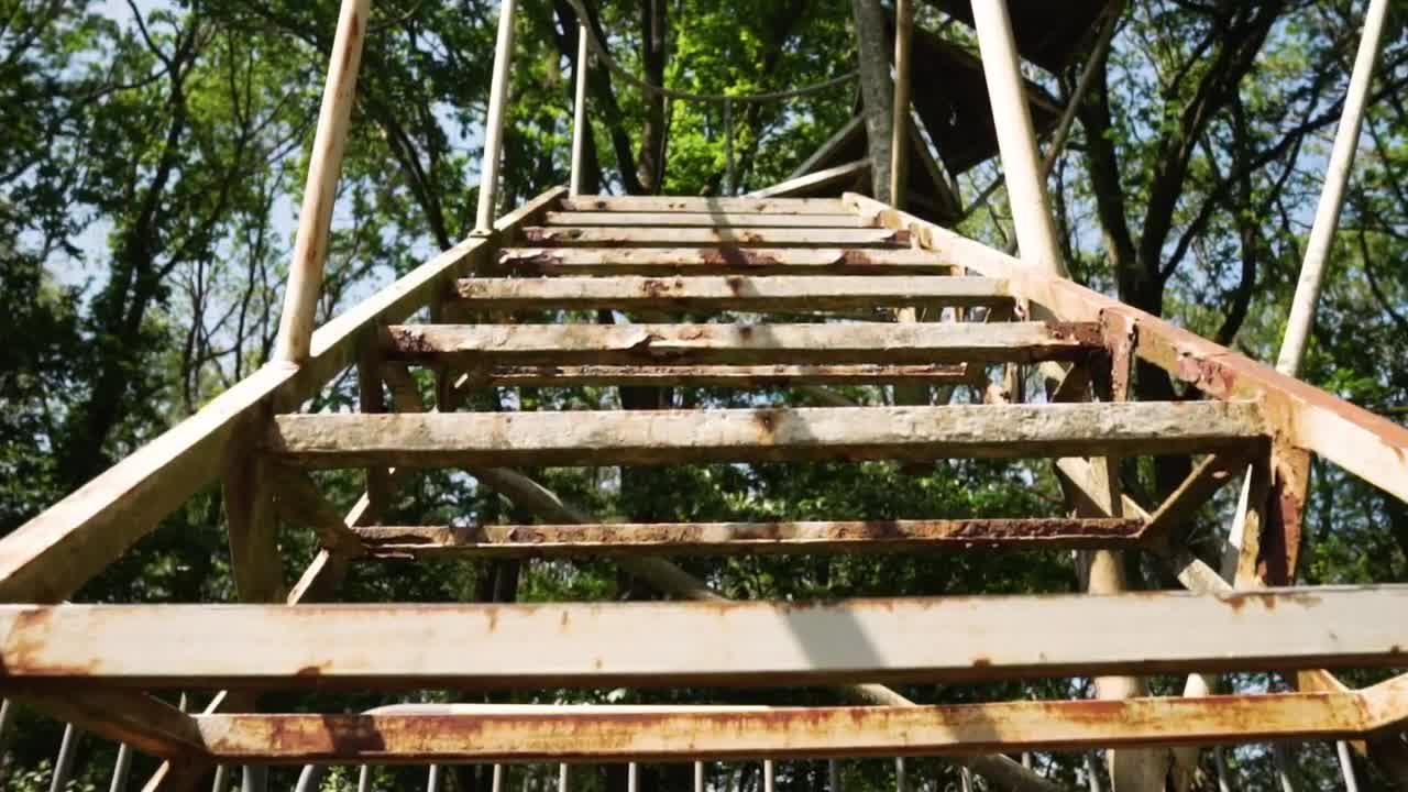 Stock Video Metal Stairs Damaged By Rus Animated Wallpaper - Free Download