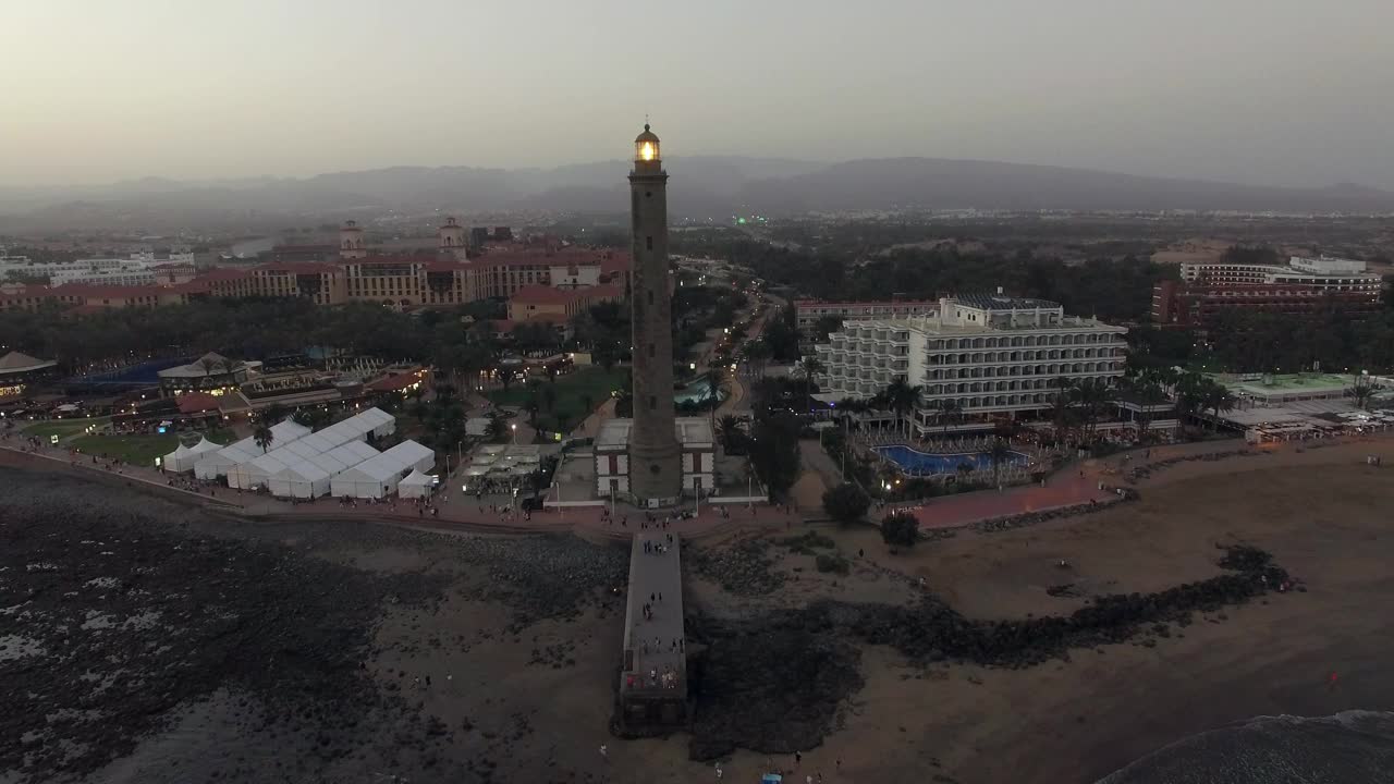 Stock Video People Around The Base Of A Lighthouse Live Wallpaper - Free Download