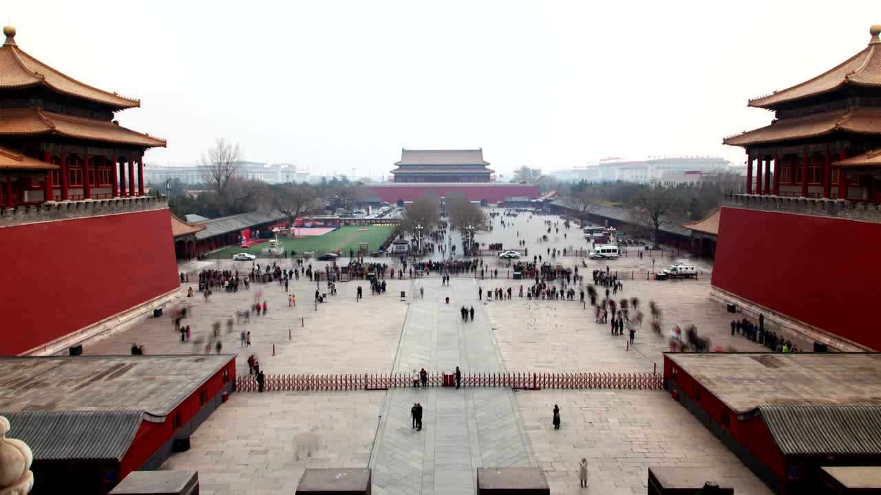 Stock Video People In Tiananmen Square In Beijing Live Wallpaper - Free Download