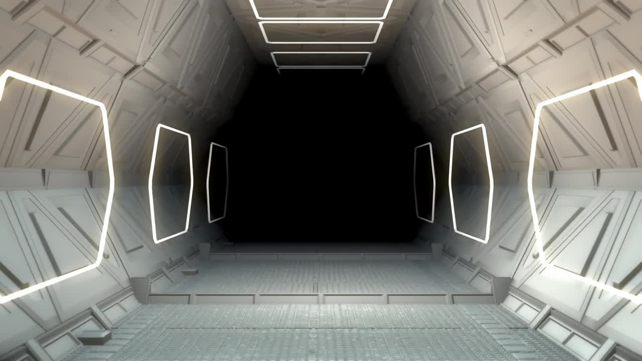 Stock Video Futuristic Ship Tunnel Live Wallpaper For PC - Free Download