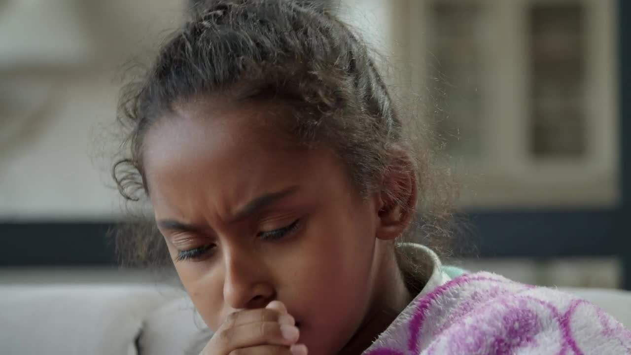 Stock Video Little Girl Coughing Loudly Animated Wallpaper - Free Download