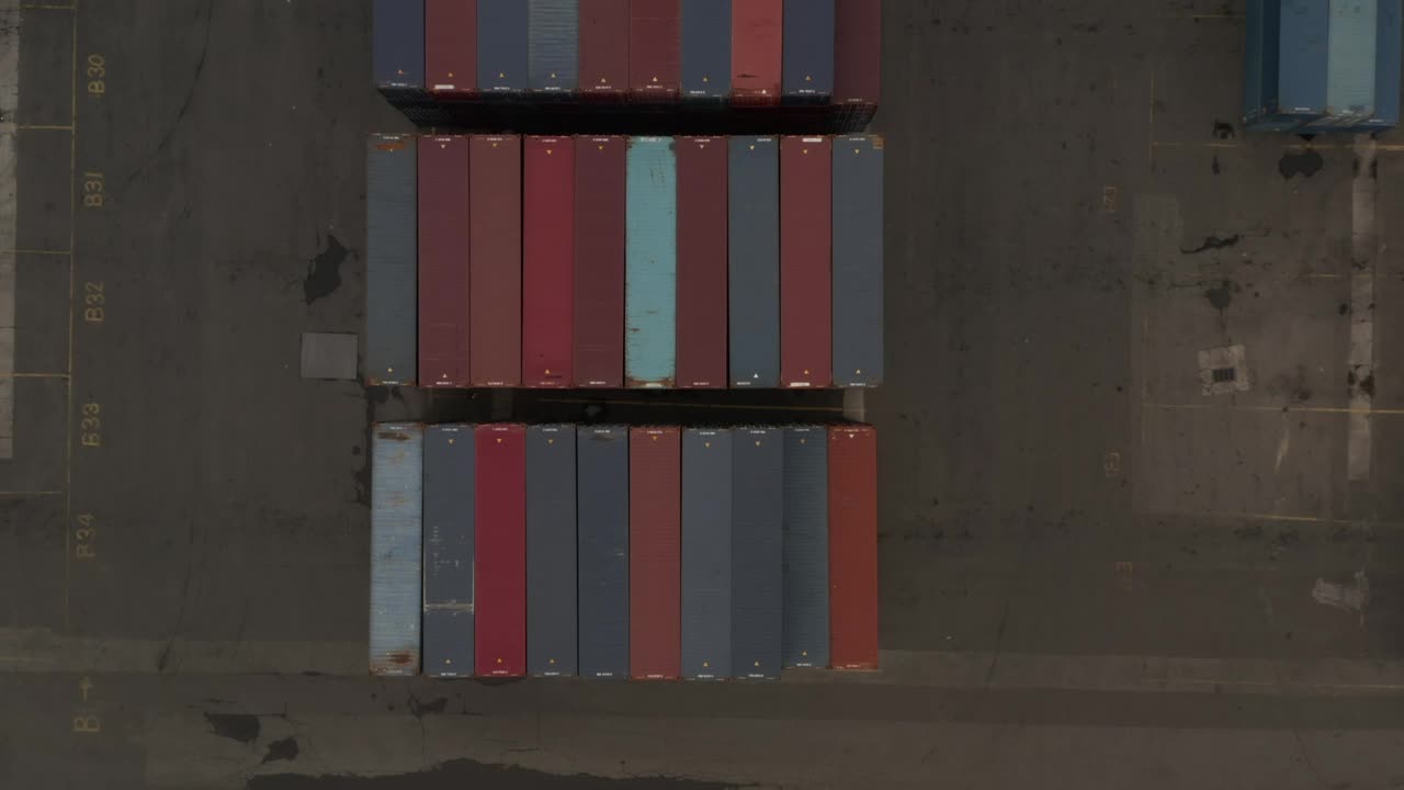 Stock Video International Transport Containers Top Aerial Animated Wallpaper - Free Download