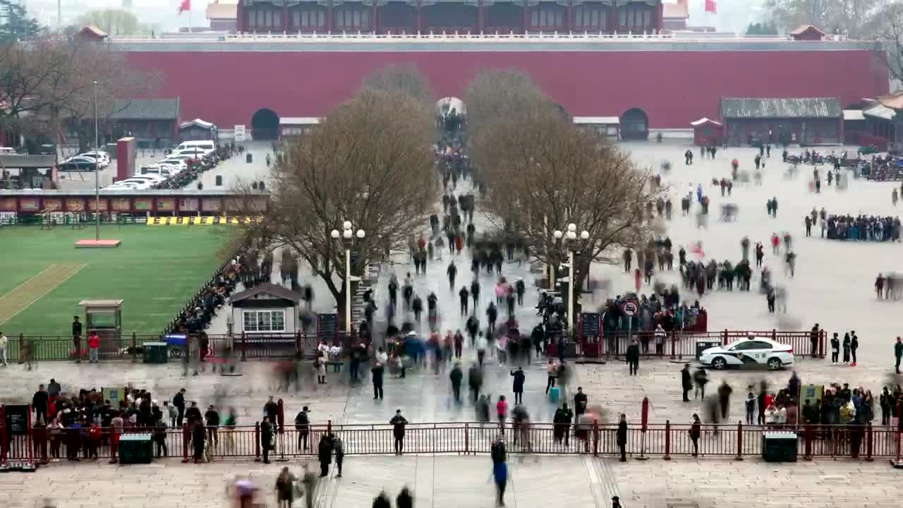 Free Video Stock tourists in the forbidden city in beijing Live Wallpaper - Free Download