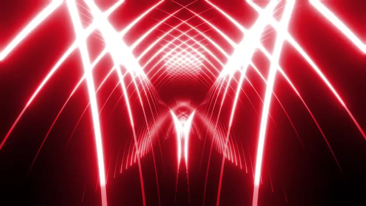 Free Stock Video Tunnel Of Curved Lines Of Red Light Live Wallpaper - Free Download