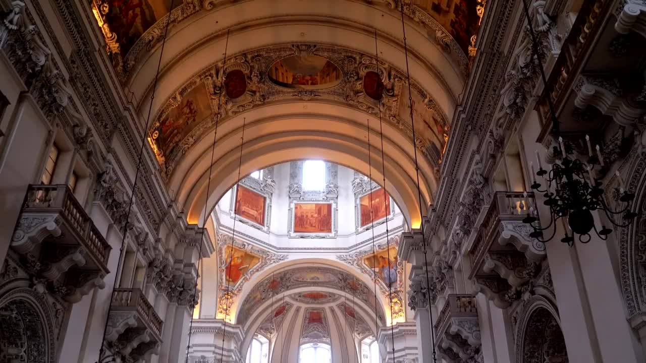 Video Stock Cathedral Interior View In Salzburg Live Wallpaper For PC - Free Download