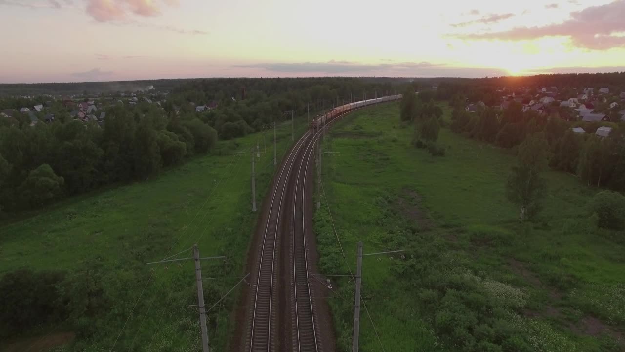 Free Video Stock train heading across the russian countryside Live Wallpaper - Free Download
