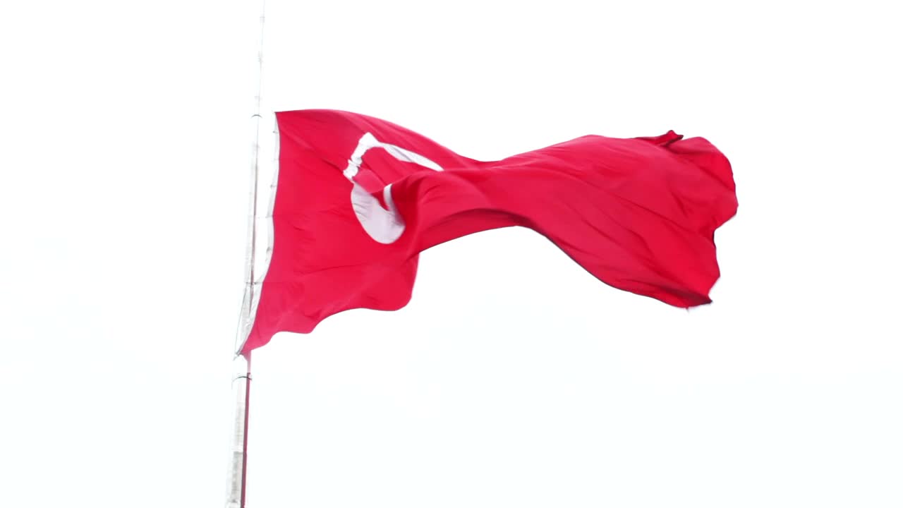 Free Video Stock the flag of turkey waving Live Wallpaper - Free Download