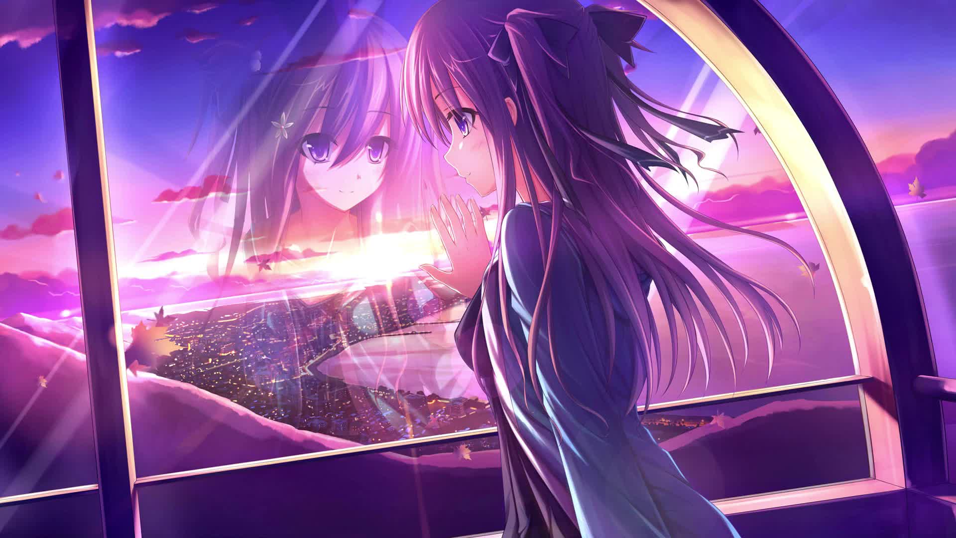 Anime Girl In Wonder Wheel Live Wallpaper - Free Download