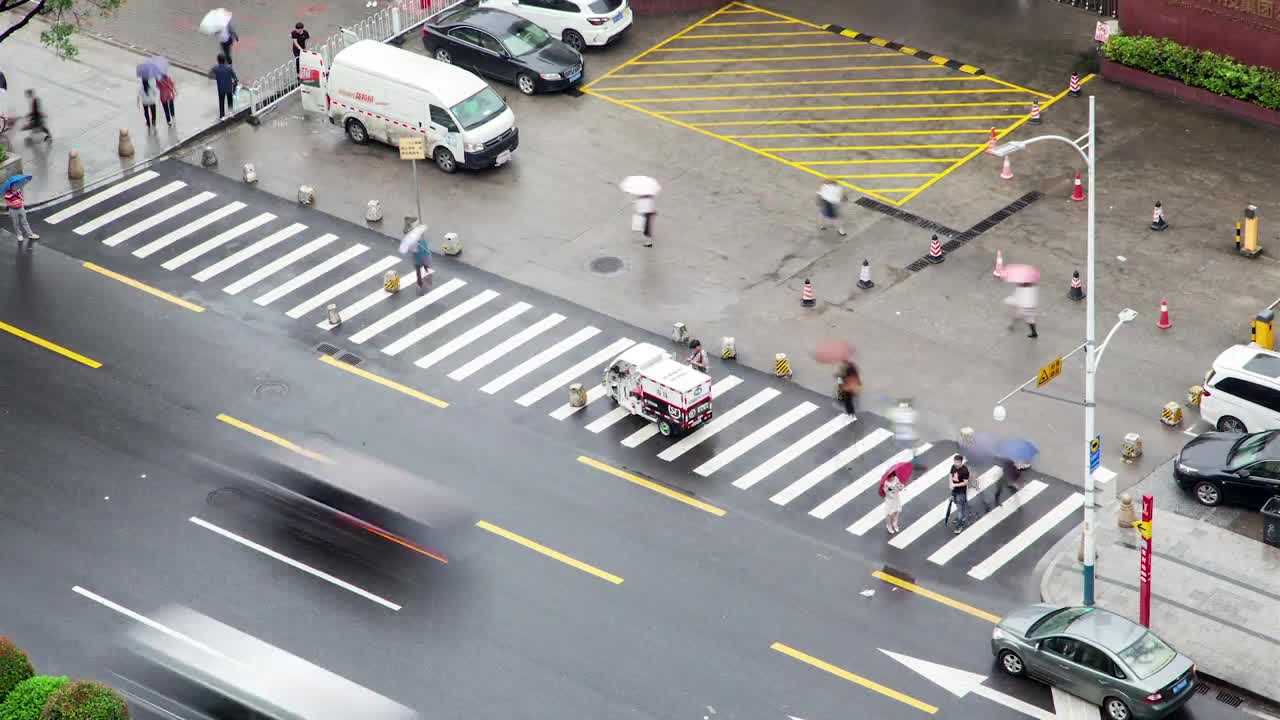 Free Video Stock time lapse of a city crossroad in guangzhou Live Wallpaper - Free Download