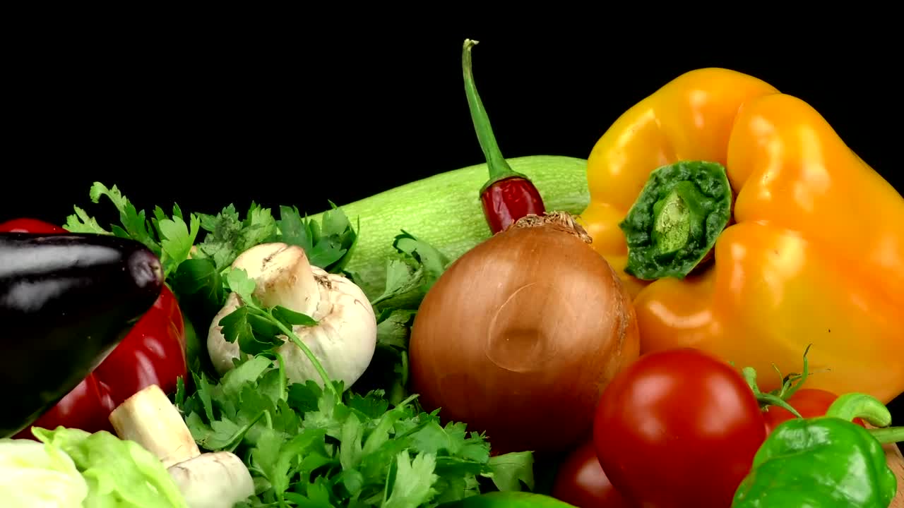 Stock Footage Vegetables With An Advertising Concept Live Wallpaper - Free Download