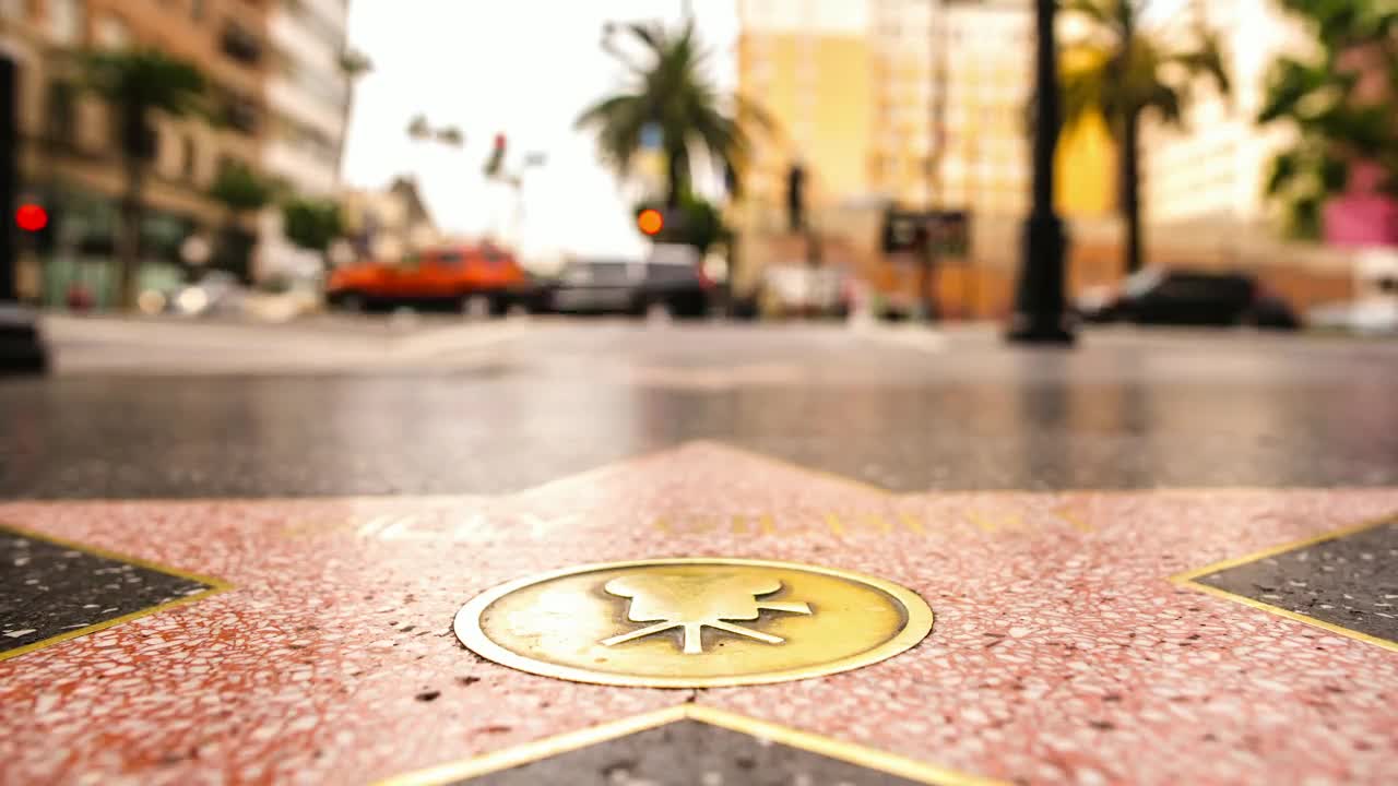Stock Video Hollywood Walk Of Fame Sidewalk Star Timelapse Animated Wallpaper - Free Download
