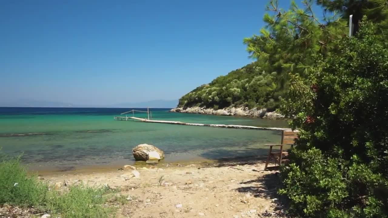 Stock Video Beach Pier On A Sunny Day Live Wallpaper For PC - Free Download