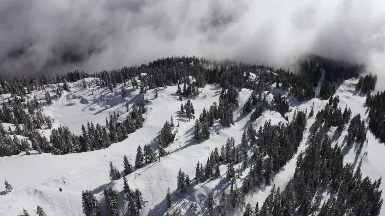 Stock Video Mountain For Skiing Seen From The Air Live Wallpaper - Free Download
