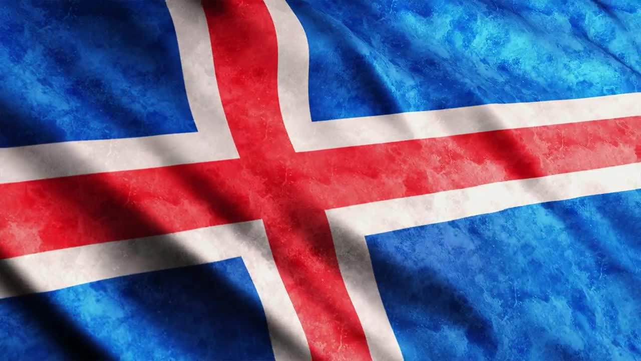 Stock Video Iceland Flag D Render Animated Wallpaper - Free Download