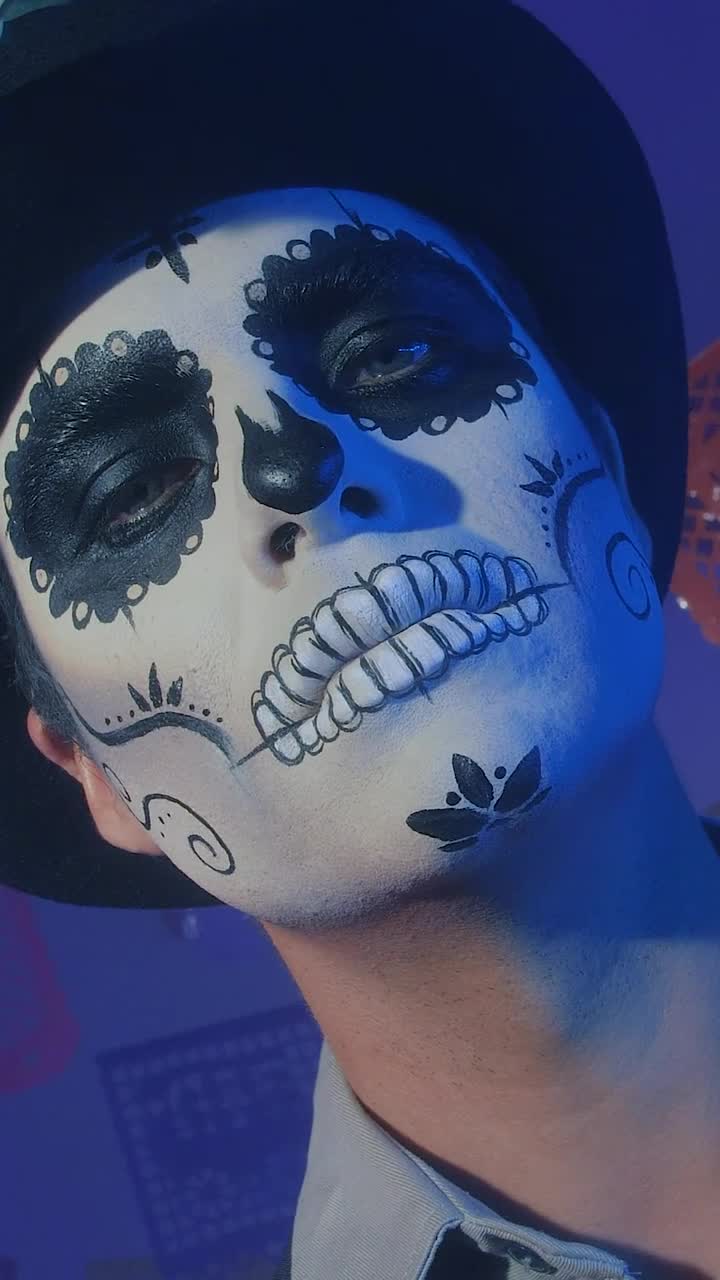 Stock Video Face Of A Catrin On Day Of The Dead Live Wallpaper For PC - Free Download