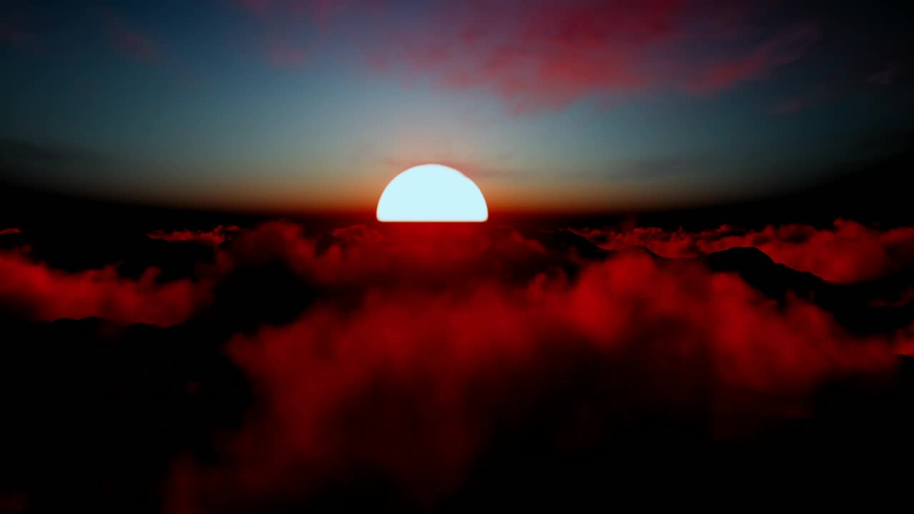 Free Video Stock Stunning Sun In The Sunset Over The Clouds Live Wallpaper - Free Download