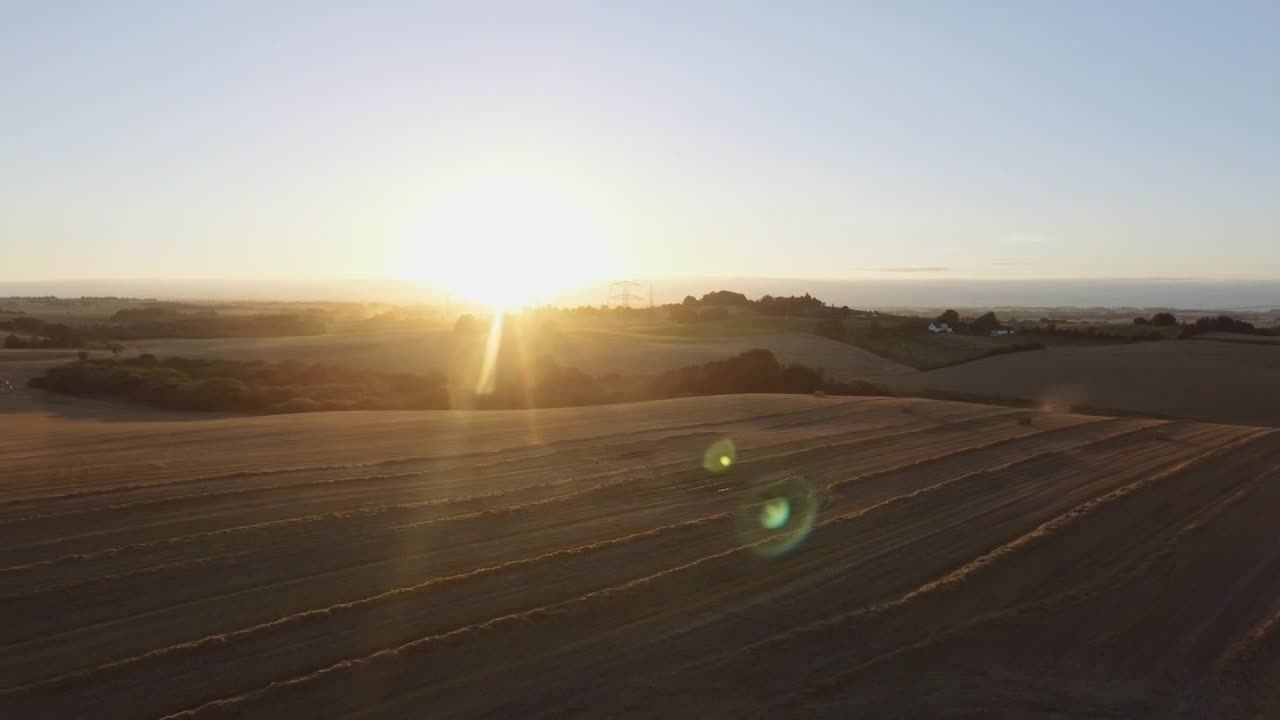 Stock Video Farmland At Sunset Live Wallpaper For PC - Free Download