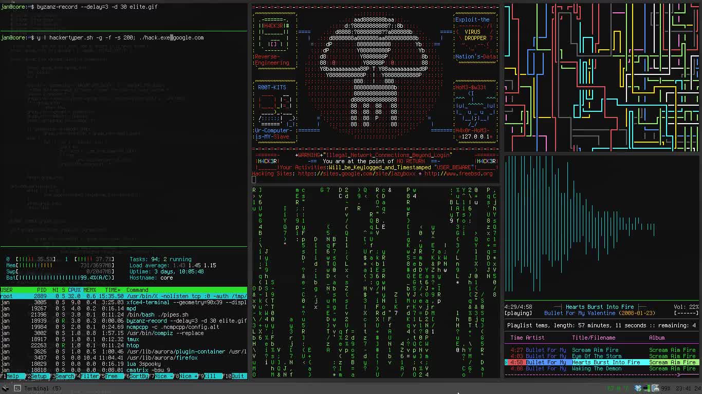 Hacker Screen HD LIve Wallpaper - Free Download