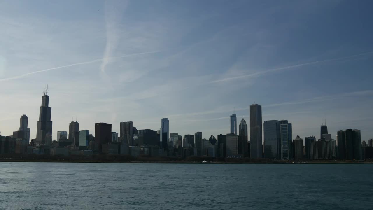 Video Stock Chicago City Skyline Sunset Live Wallpaper For PC - Free Download