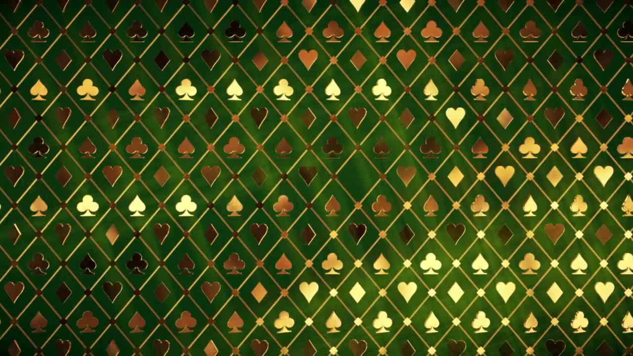 Free Stock Video Wall With Golden Poker Concept In Casino Live Wallpaper - Free Download