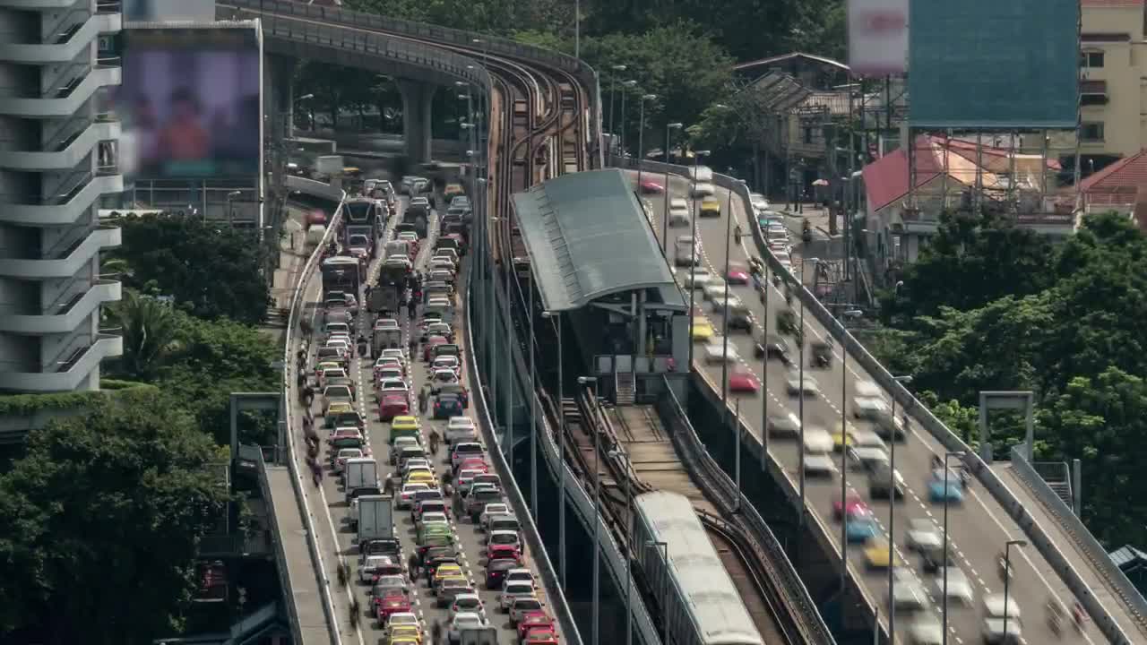 Video Stock Rail And Road Traffic Together Live Wallpaper Free - Free Download