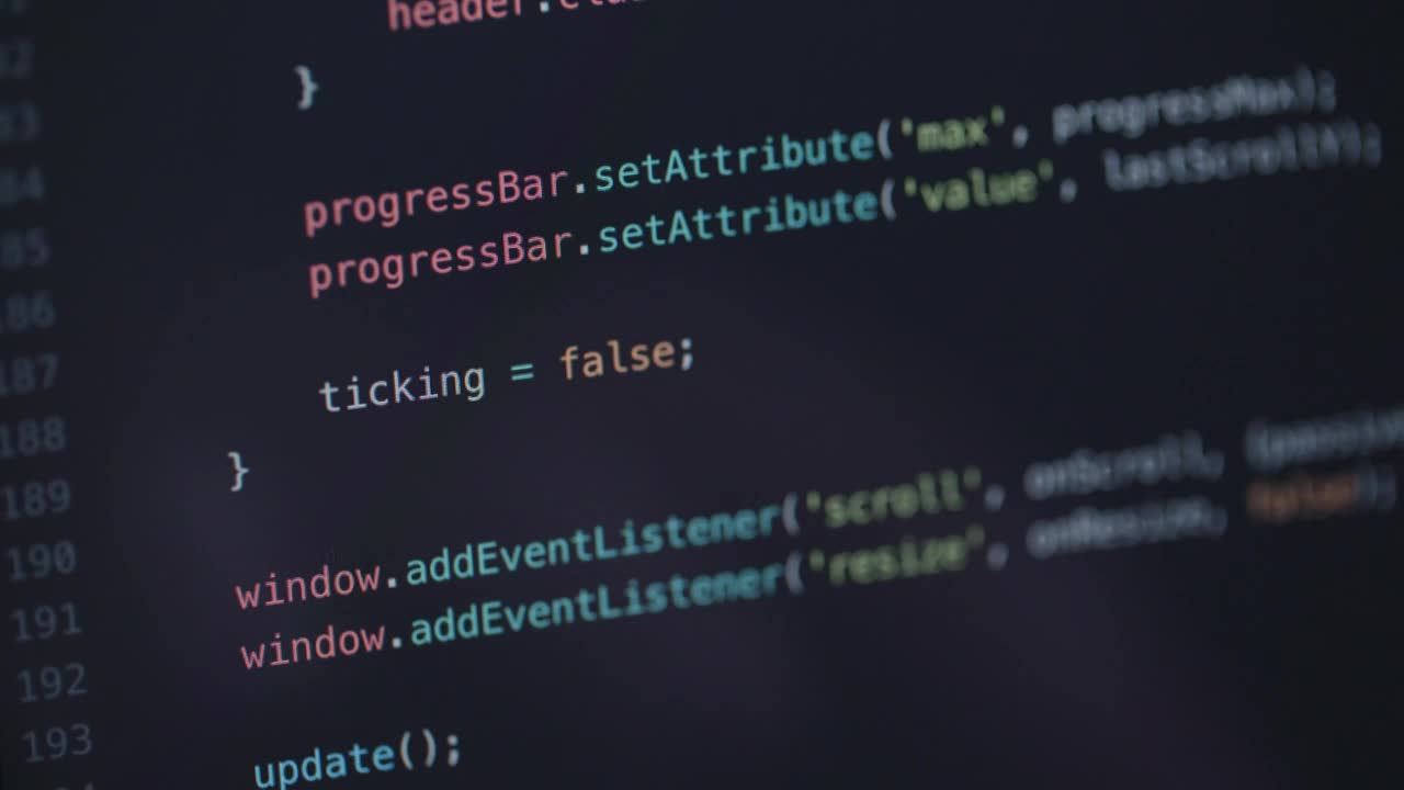 Free Video Stock Software Developer Typing Code Macro Close Up Live Wallpaper - Free Download