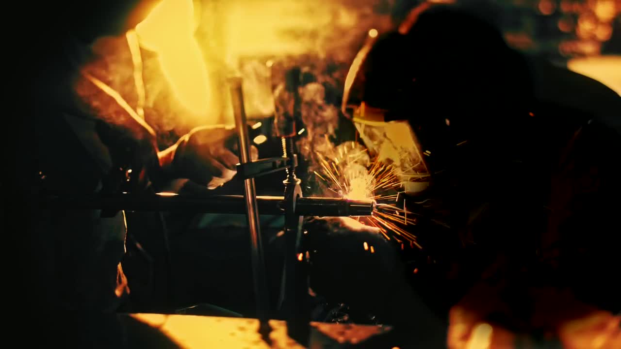 Stock Footage Welding In A Metal Factory Live Wallpaper - Free Download