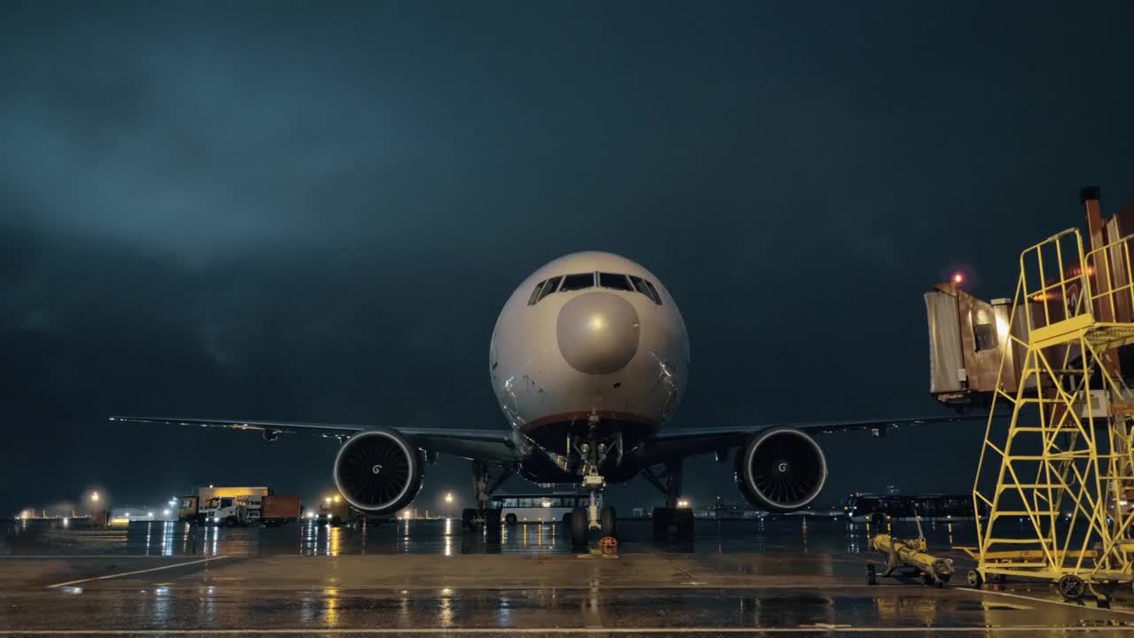 Stock Video Crews Working An Aircraft Live Wallpaper For PC - Free Download