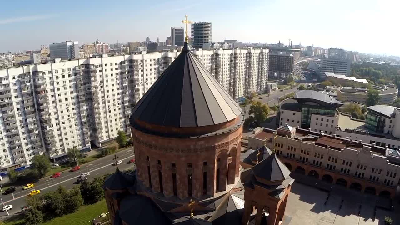 Stock Video Flying Around An Orthodox Church Live Wallpaper For PC - Free Download