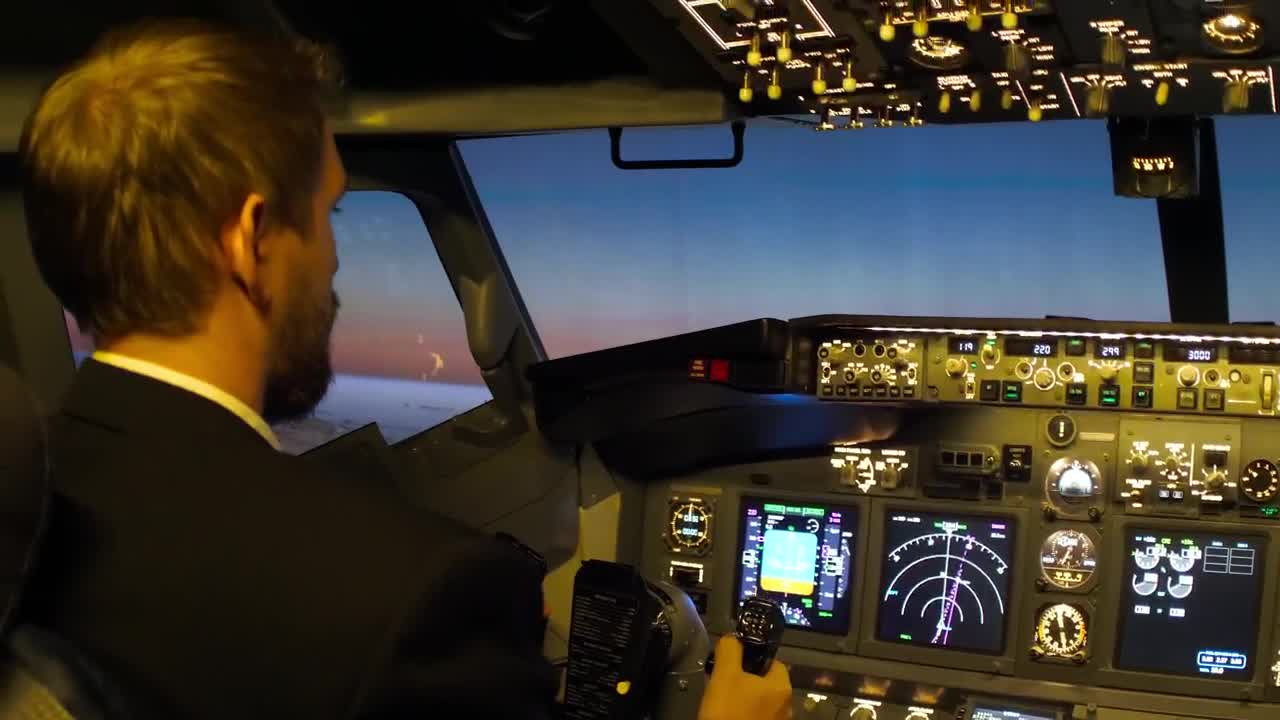 Stock Video Cockpit Console View Of A Plane Flying Live Wallpaper For PC - Free Download