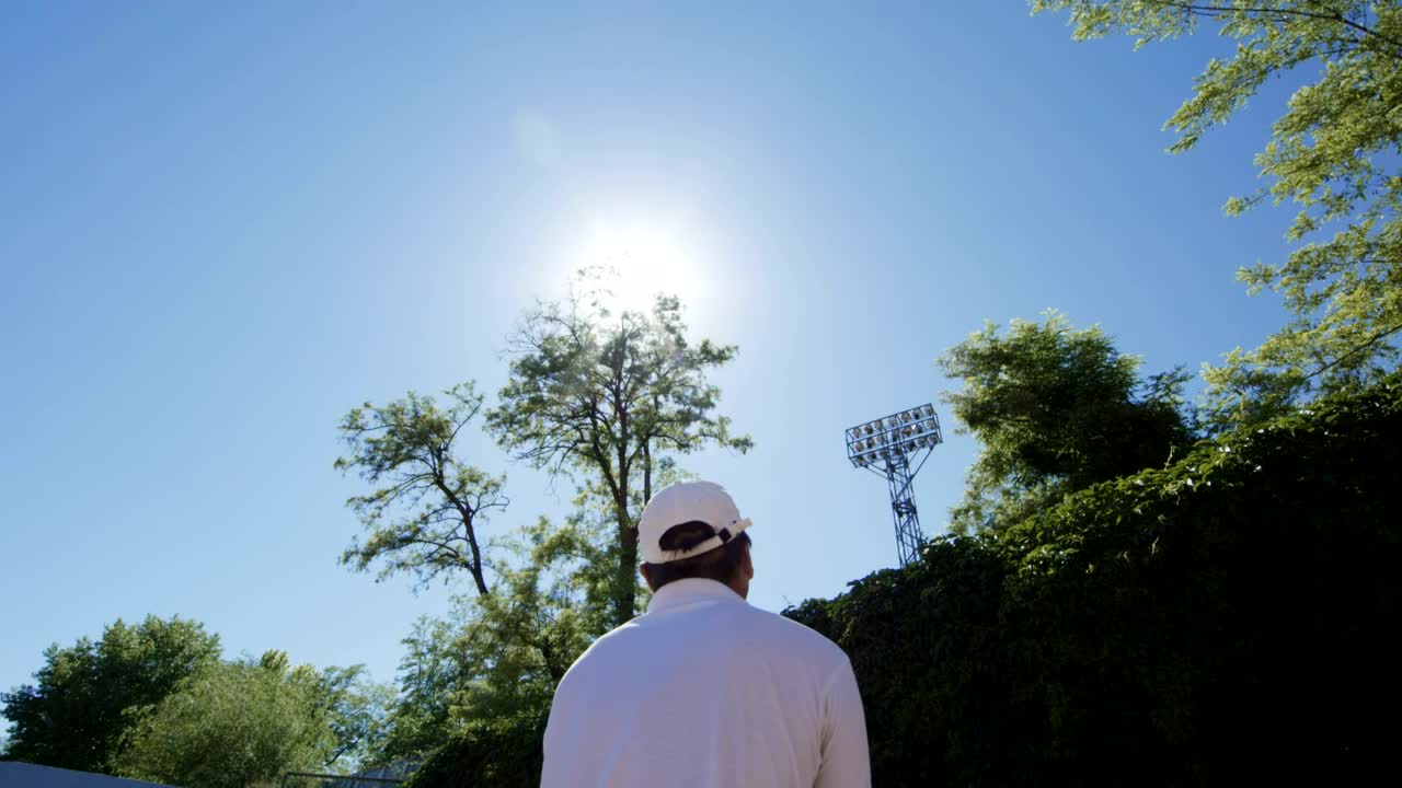 Stock Video Man Doing A Tennis Serving Animated Wallpaper - Free Download