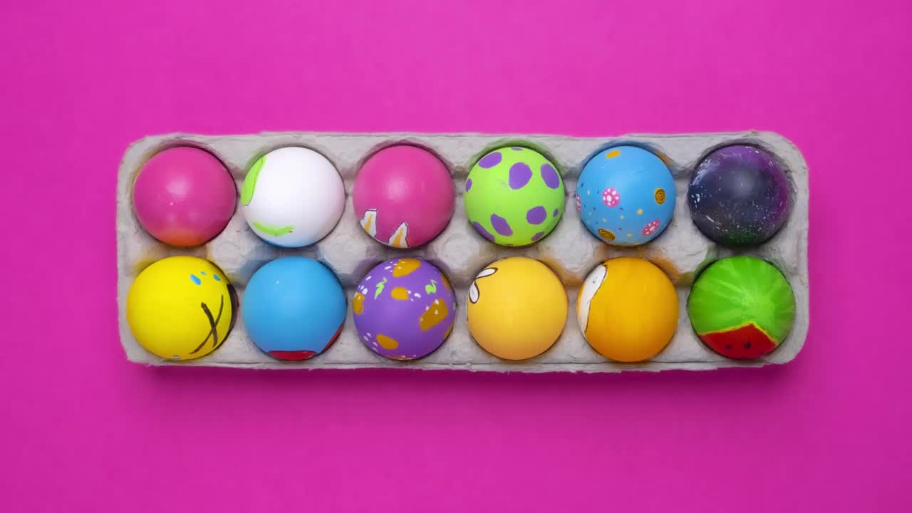 Stock Video Easter Eggs Changing Positions Live Wallpaper For PC - Free Download