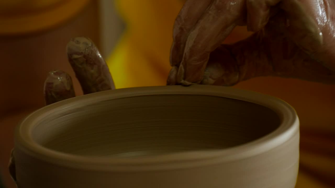 Stock Video Craftsman Making A Clay Vase Live Wallpaper For PC - Free Download