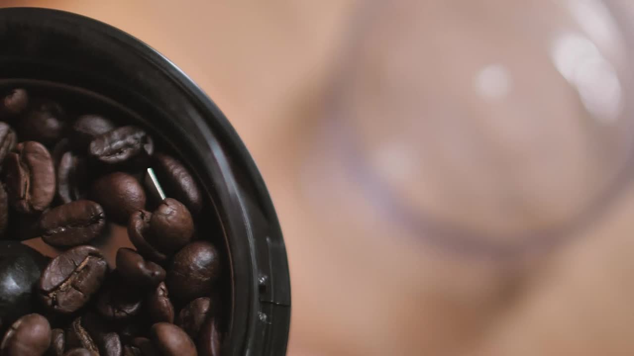 Stock Video Coffee Beans In A Home Coffee Maker Live Wallpaper For PC - Free Download