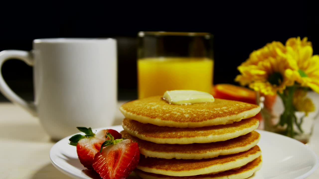 Free Video Stock syrup over pancakes Live Wallpaper - Free Download