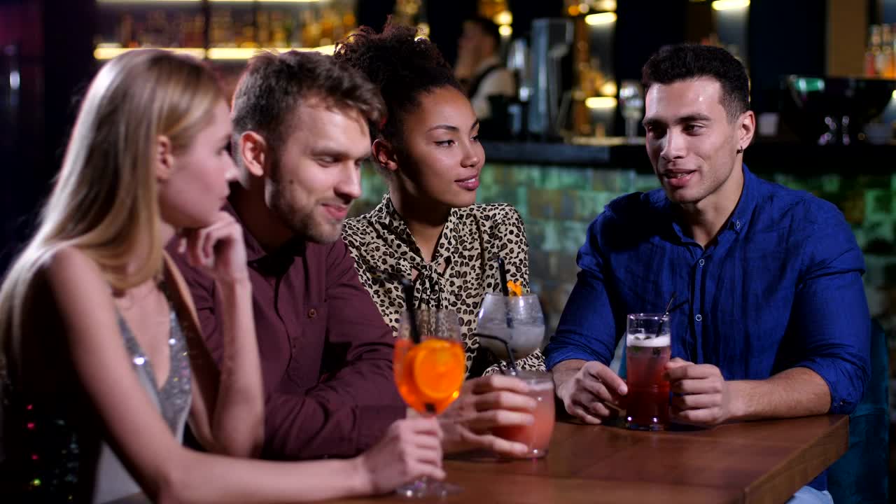 Stock Video Friends Having A Quiet Drink Live Wallpaper For PC - Free Download