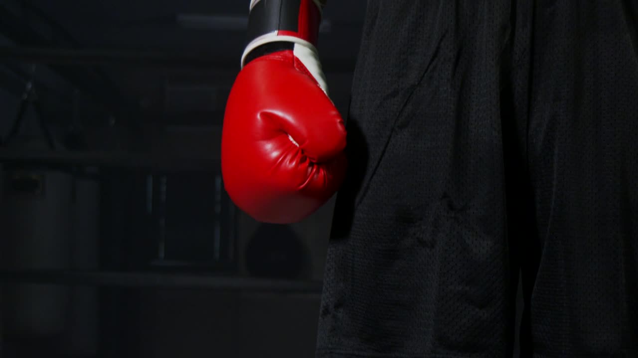 Stock Video Man Wearing Boxing Glove Animated Wallpaper - Free Download