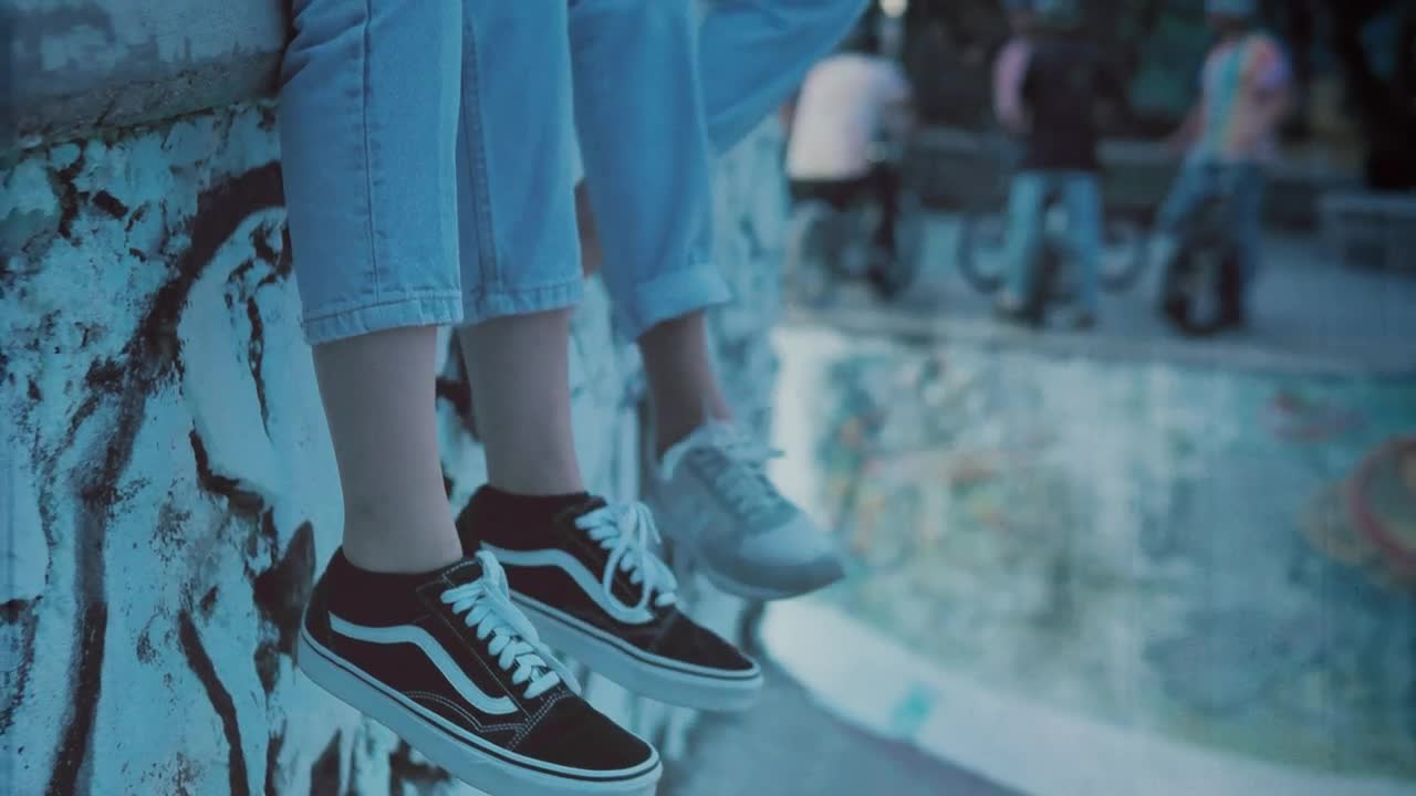Stock Video People Rocking Their Feet On A Bicycle Ramp Live Wallpaper - Free Download