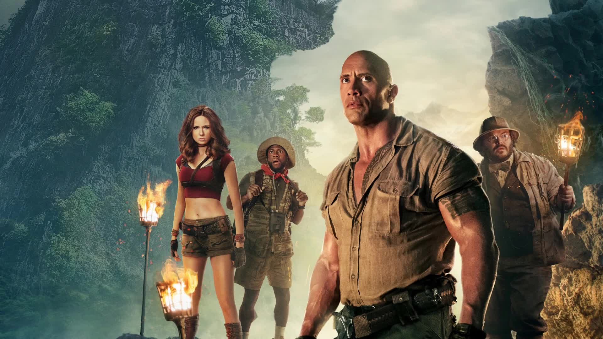 Jumanji  Welcom  To  The  Jungle  Karen  Gillan  Kevin  Hart  Live  Wallpaper - Free Download