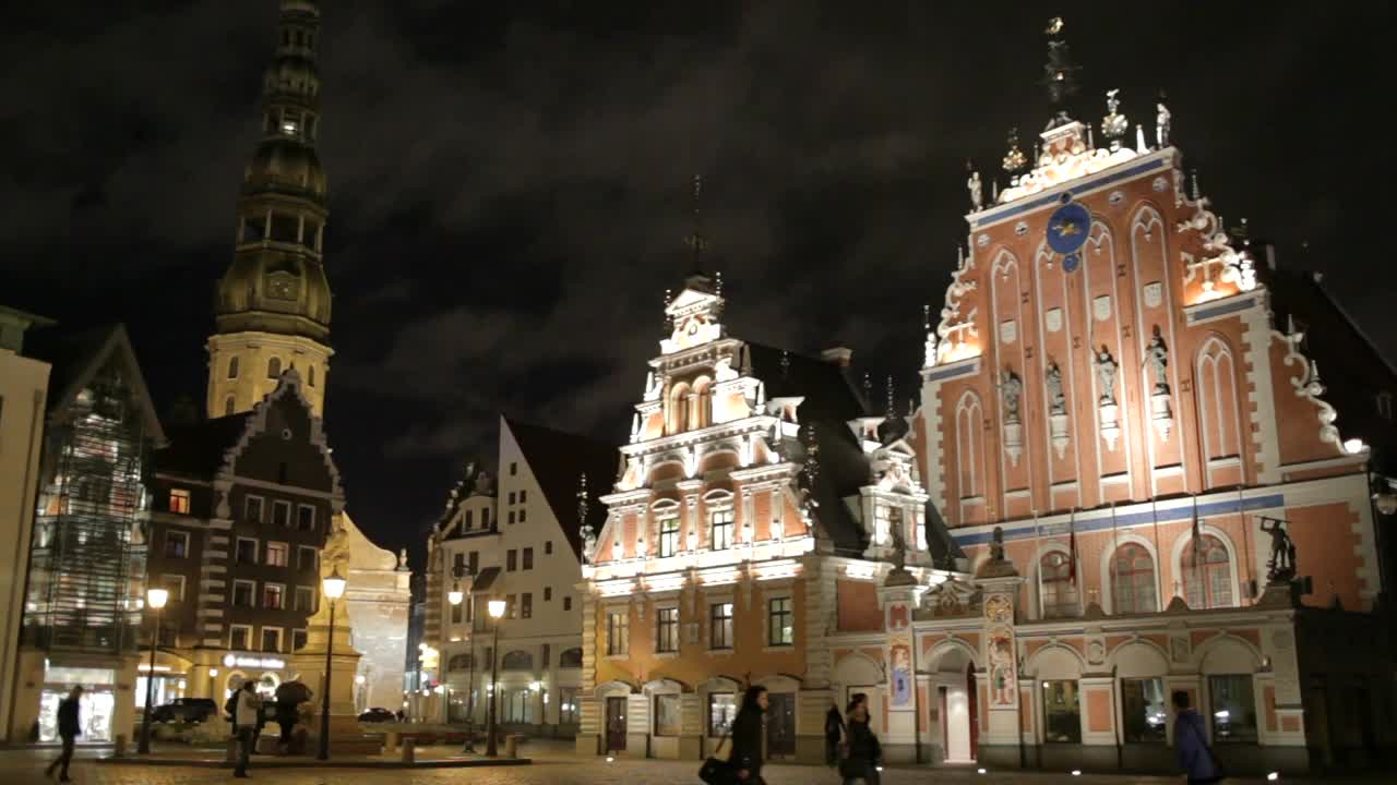 Stock Video Night Lights In Latvia Live Wallpaper - Free Download