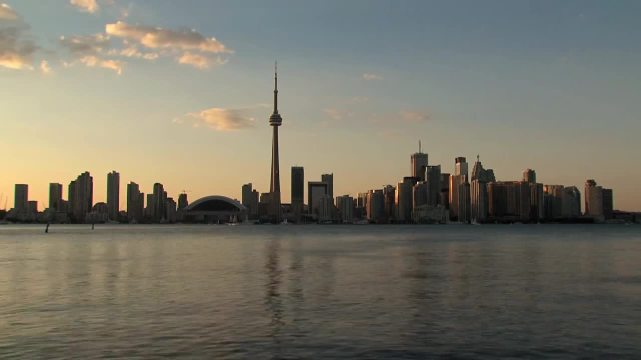 Free Video Stock time lapse of the toronto skyline Live Wallpaper - Free Download