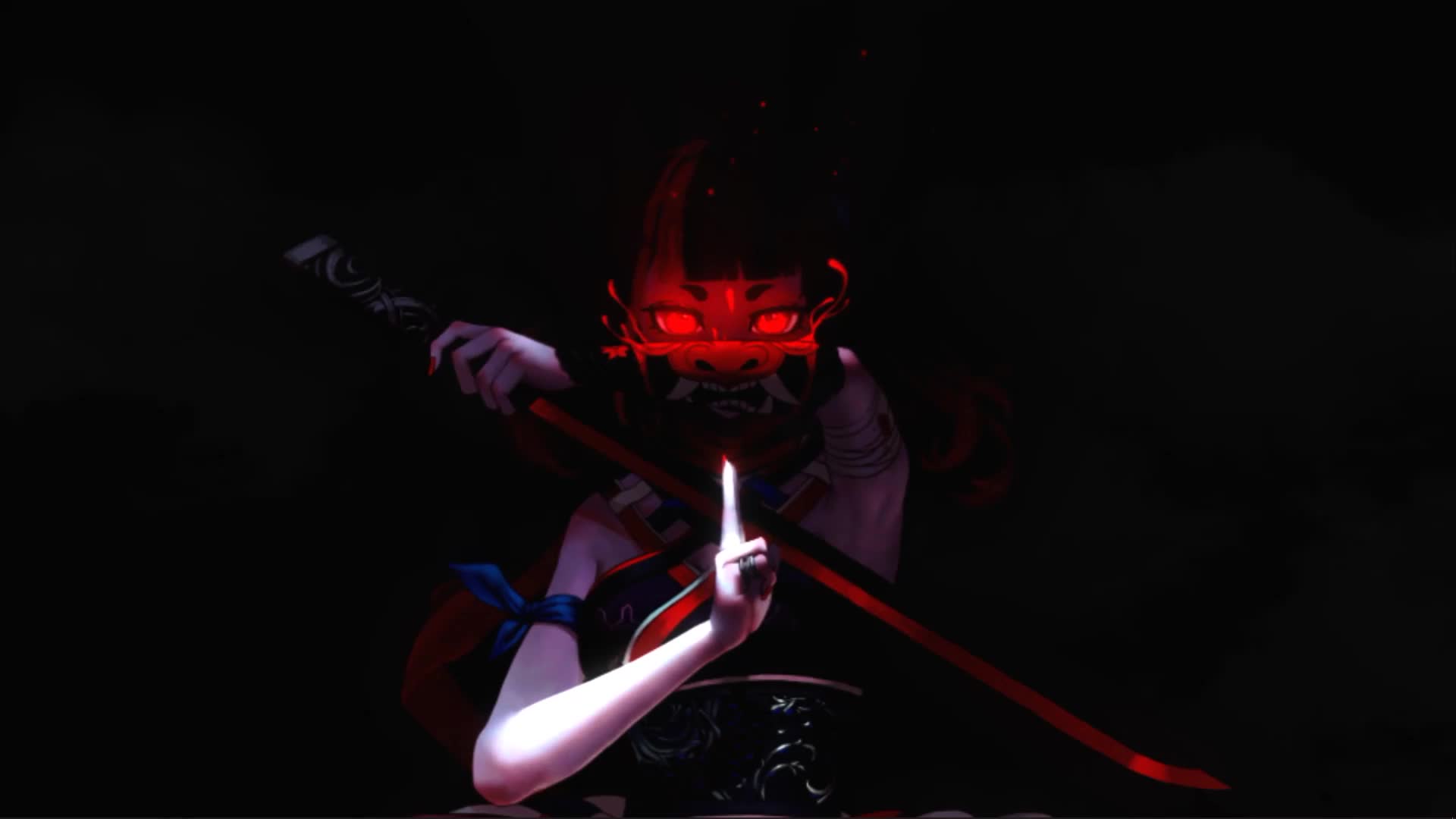 Little Samurai Girl With Sword Live Wallpaper - Free Download