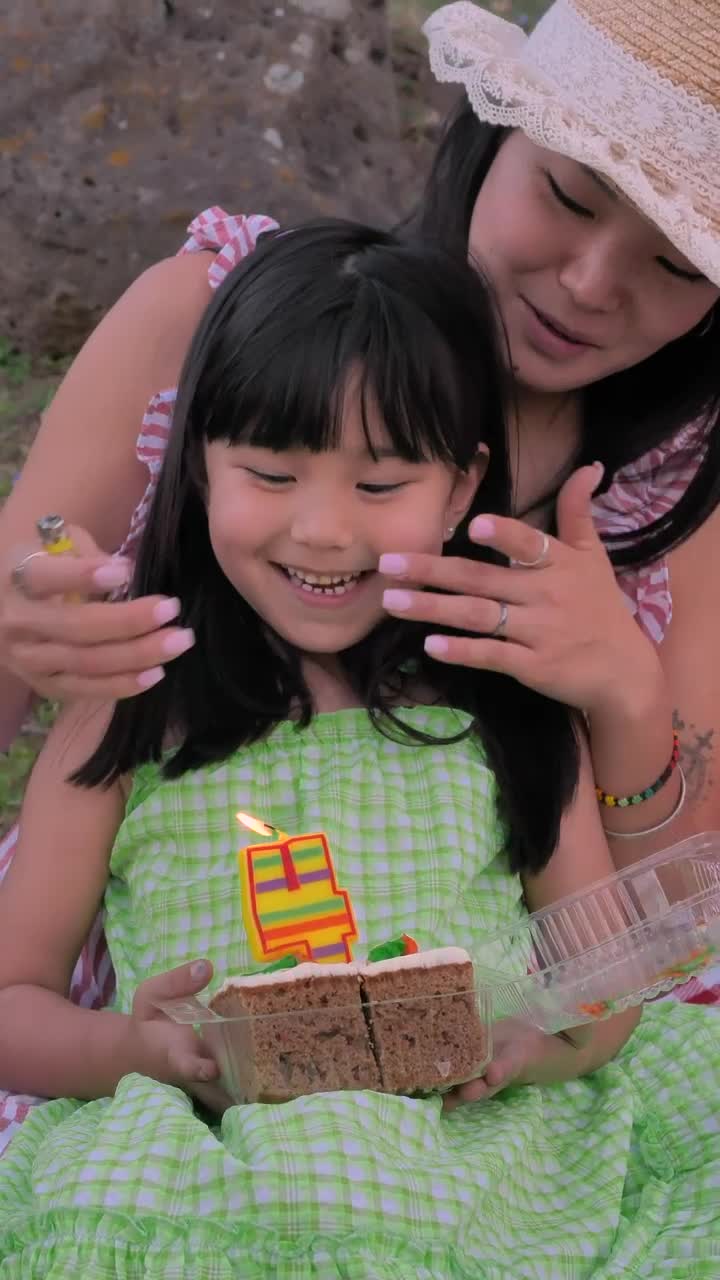 Stock Video Mother And Her Daughter Celebrating Her Birthda Animated Wallpaper - Free Download