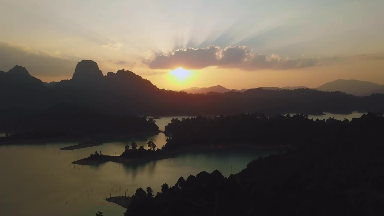 Stock Video Beautiful Sunset On A Bay From Above Live Wallpaper For PC - Free Download