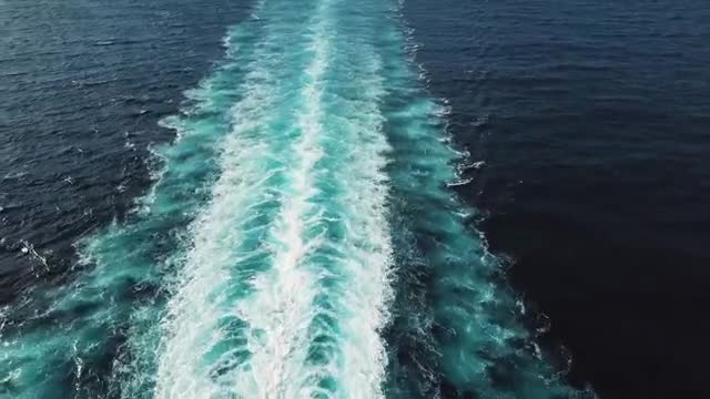 Stock Footage Wake Behind A Large Passenger Ship Smalllive Wallpaper - Free Download