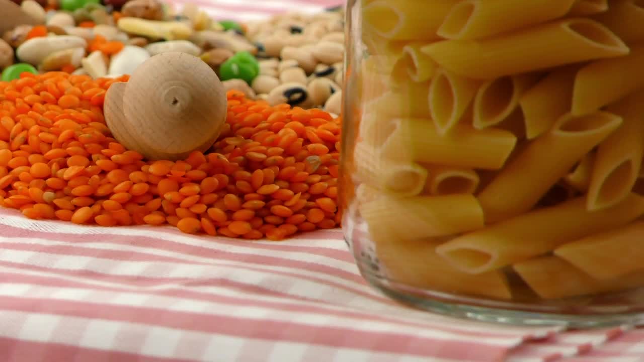 Stock Video Legumes In Jars On A Table Animated Wallpaper - Free Download