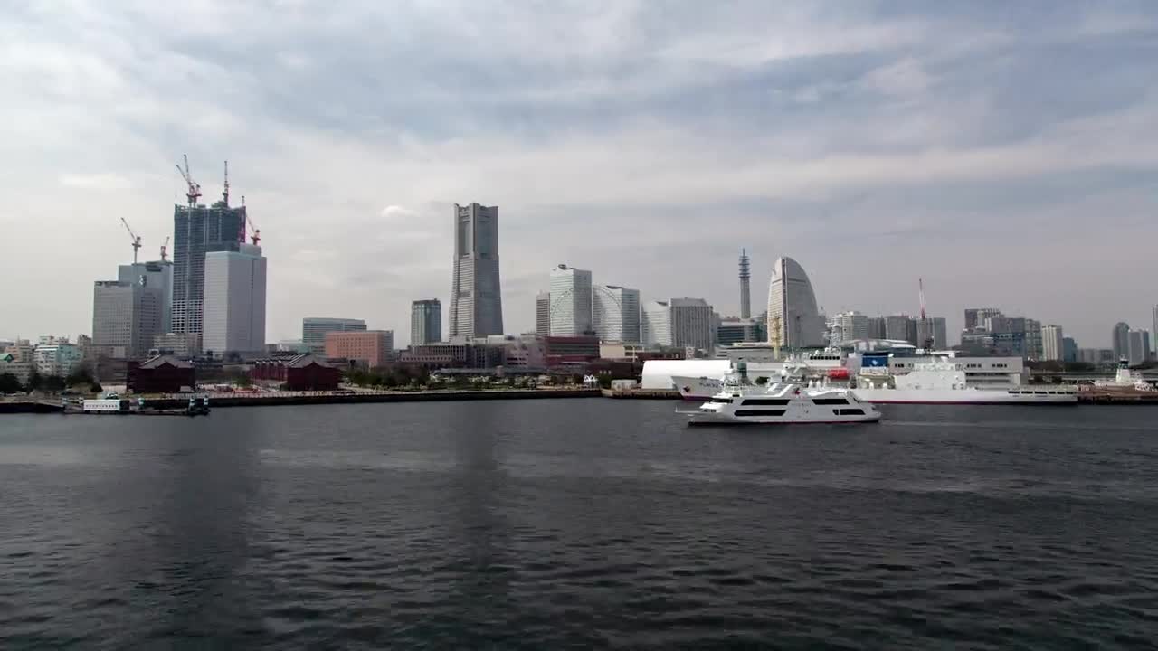 Free Stock Video Yokohama Bay And Skyline Time Lapse Live Wallpaper - Free Download