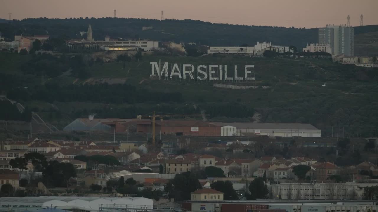 Stock Video Marseille Sign On The Hil Animated Wallpaper - Free Download